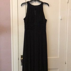 Formal long black dress. New.